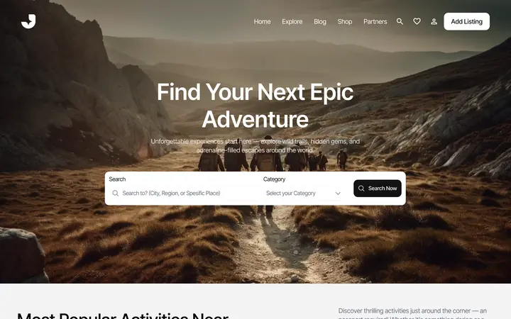 Epic Adventure, Travel marketplace